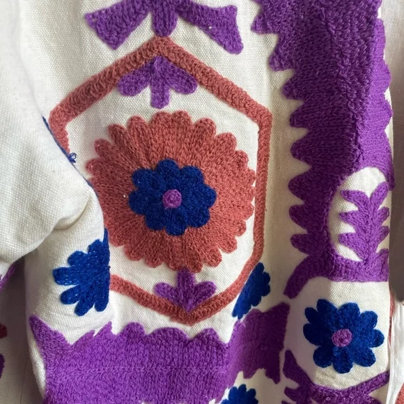 Blink Buy Women's Suzani Embroidered Jacket NWOT / Made in India - Picture 8 of 17